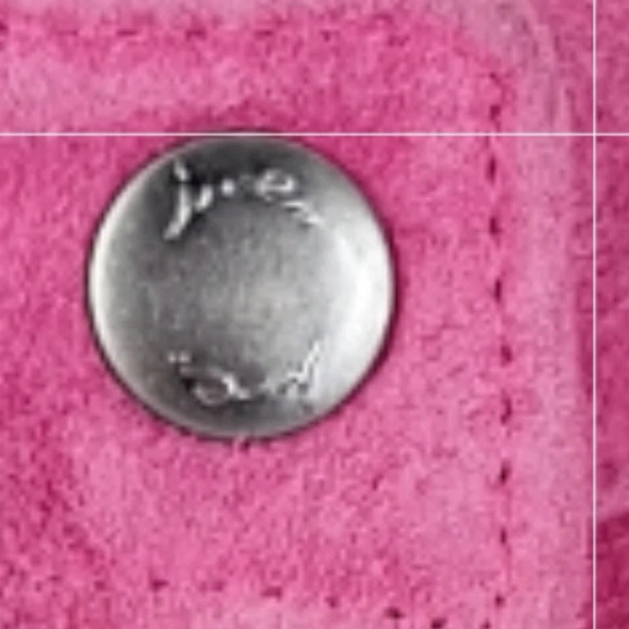 INC International Concepts Suede Pink XL Womens Jacket Silver Colored Zippers - Picture 15 of 16